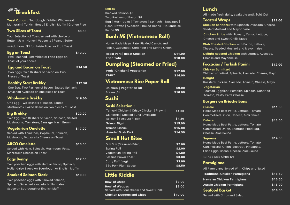 Menu Arco Bites And Brews-1